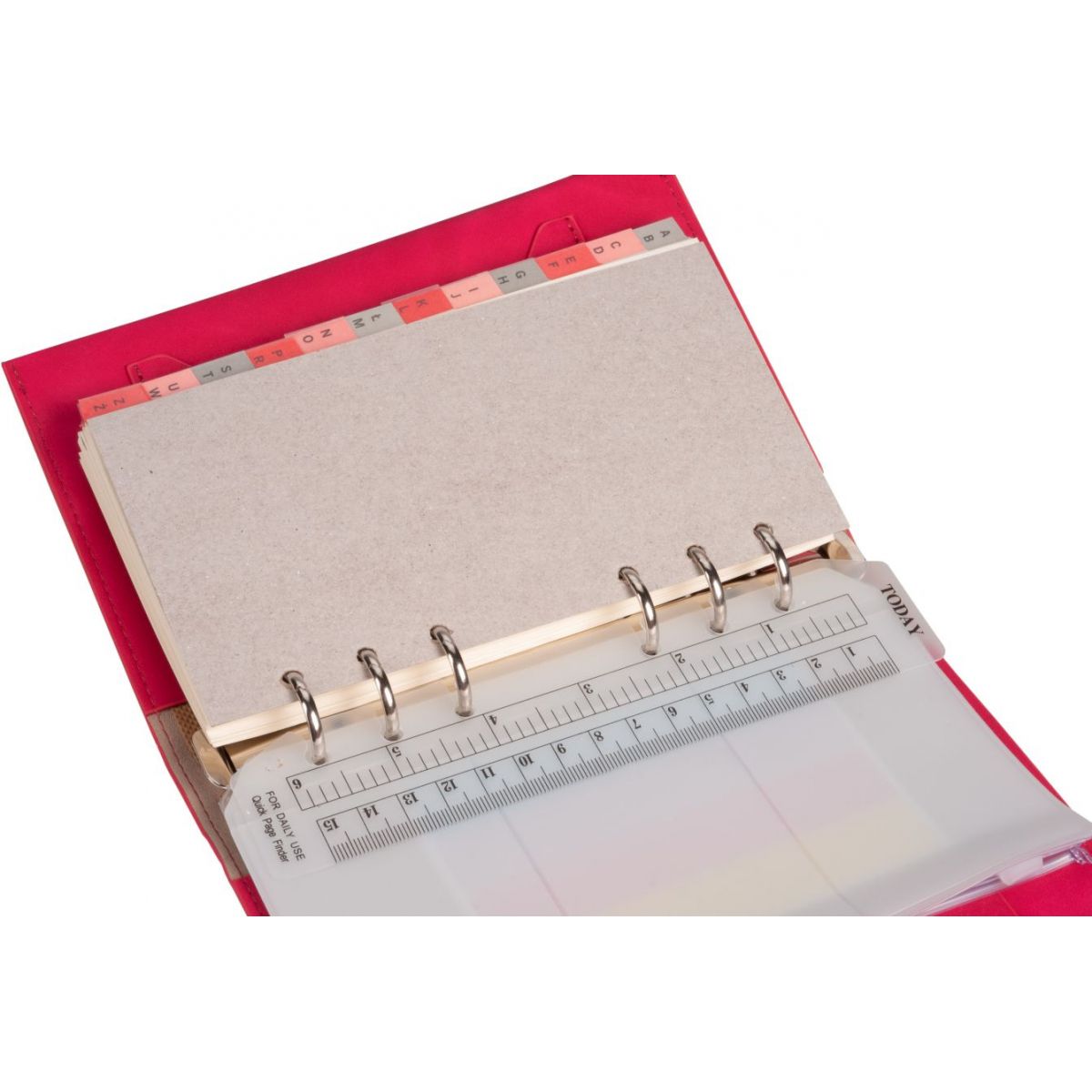 Organizer NABUK MEMOFIX malinowy [mm:] 145x100 Antra (B6)