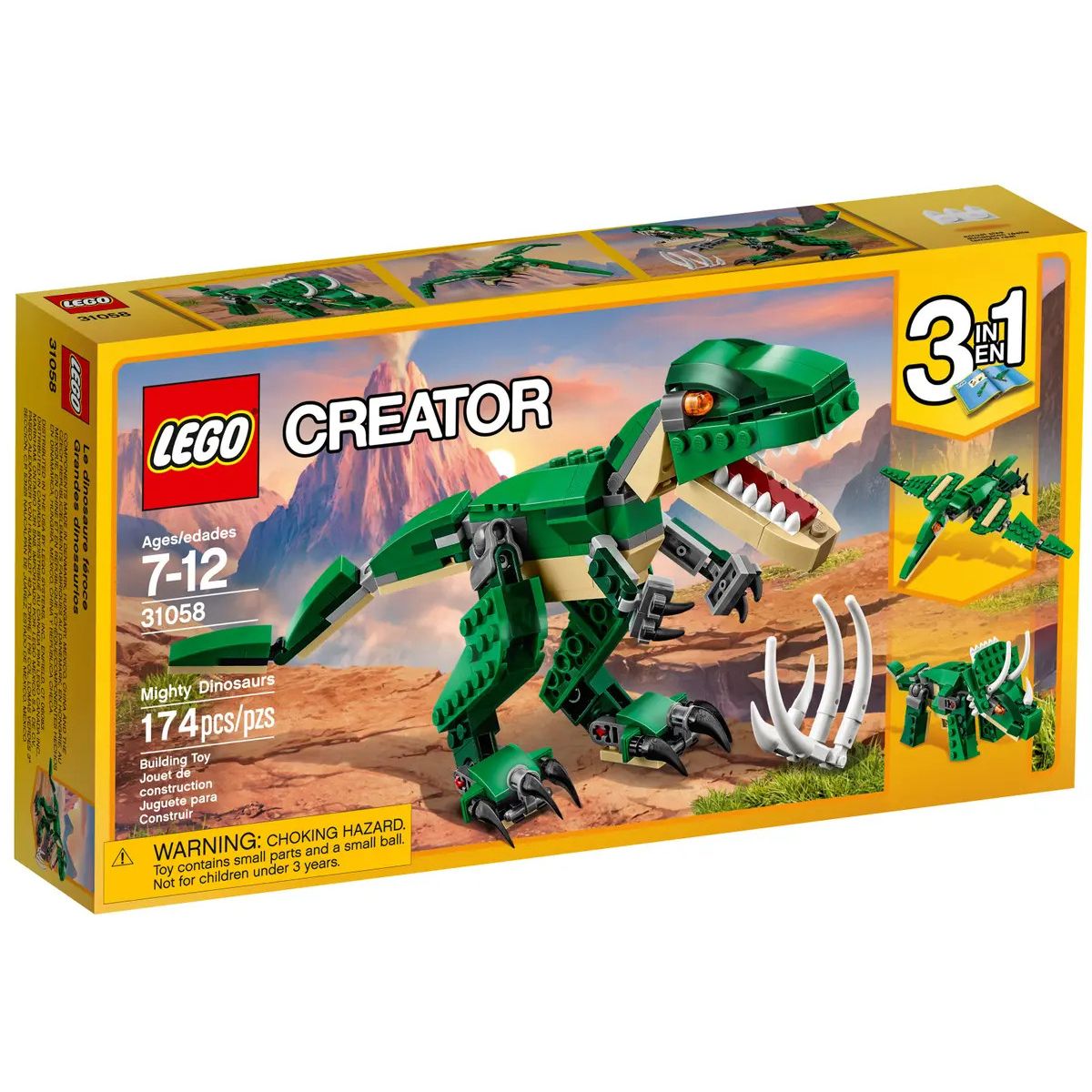 Klocki konstrukcyjne Lego Creator potężne dinozaury (31058)