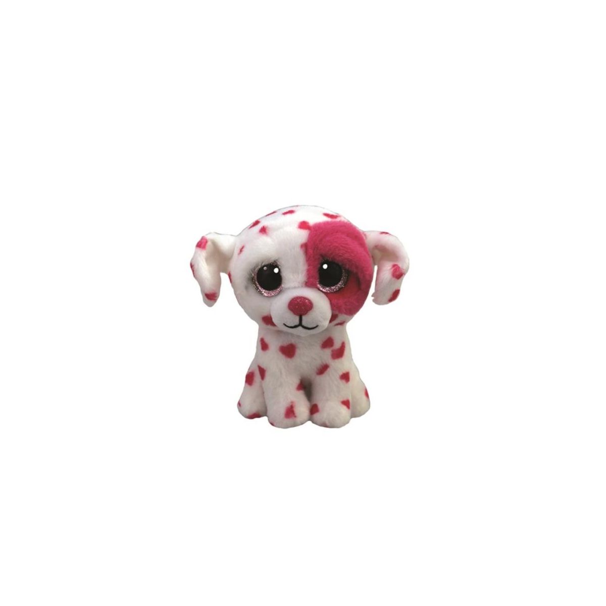 Pluszak Ty Beanie Boos Pies biały w serca Beau [mm:] 150 (TY36539)