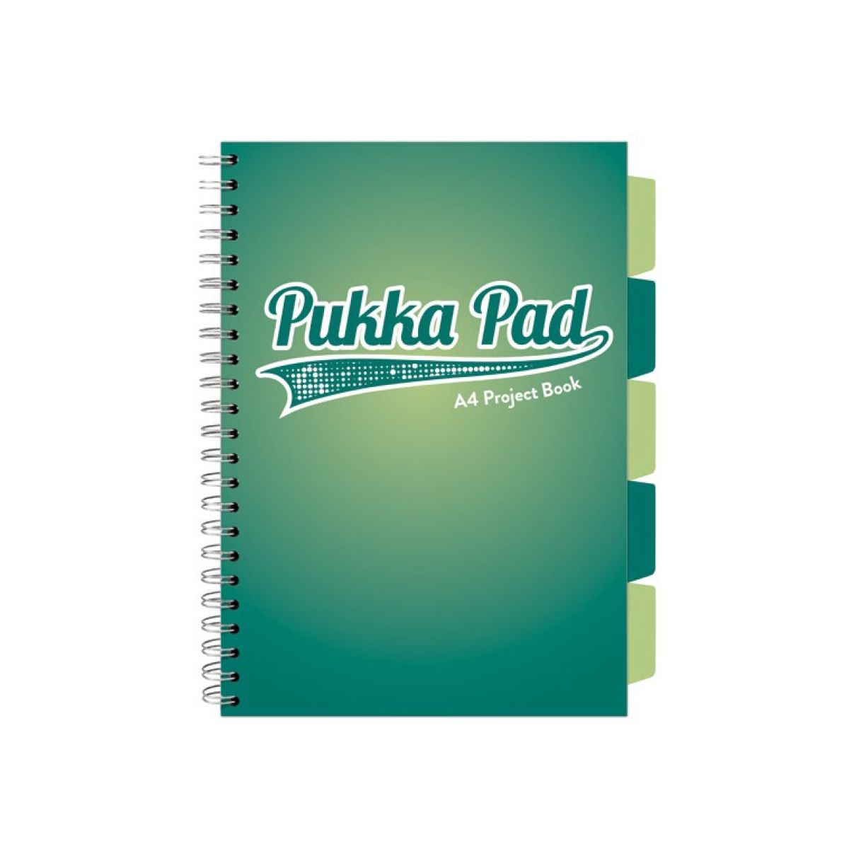 Kołozeszyt (kołonotatnik) BOOK DARK TEAL A4  kratka 503260803104 A4 200k. 80g krata Pukka (3104)