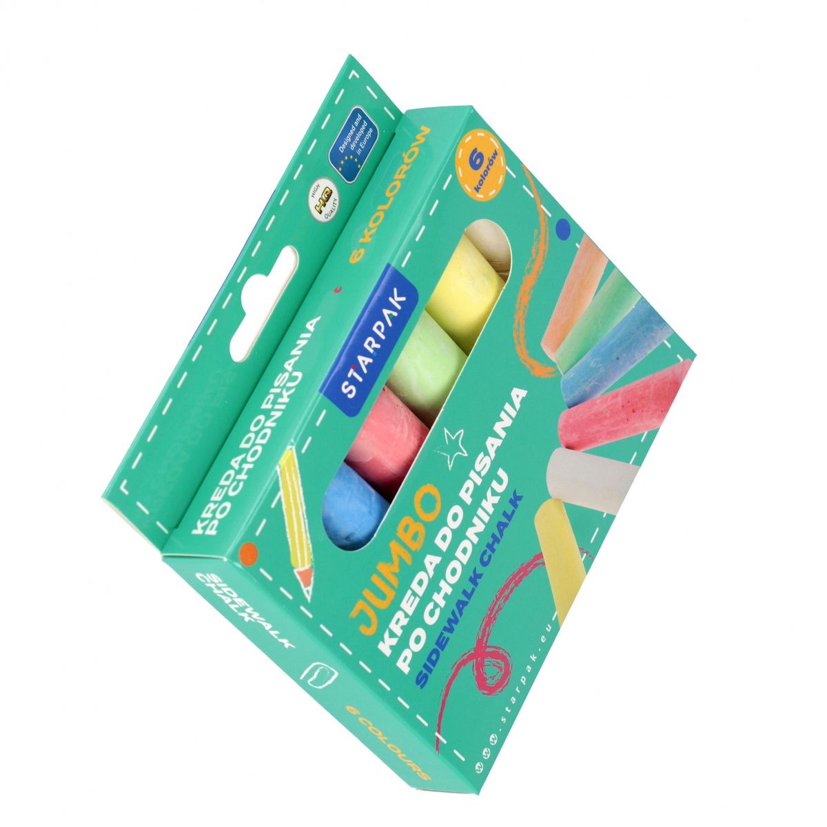 Kreda chodnikowa Starpak mix (559665) 6 sztuk