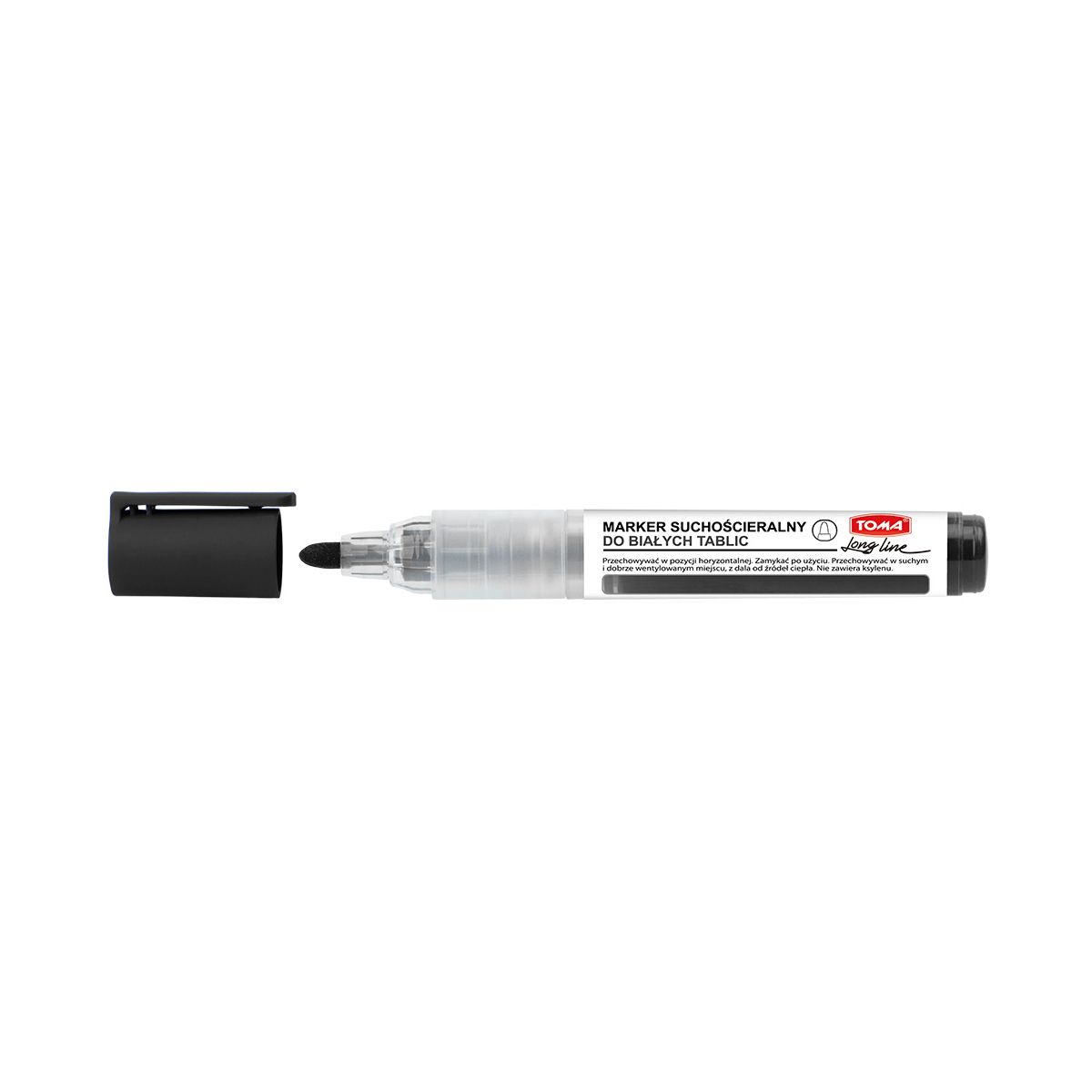Marker suchościeralny Toma CZARNY czarny 3,0mm okrągła końcówka (TO-265)