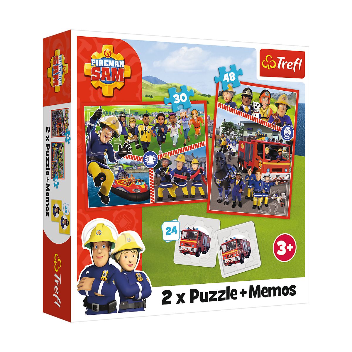 Puzzle Trefl Strażak Sam 2w1 el. (93334)