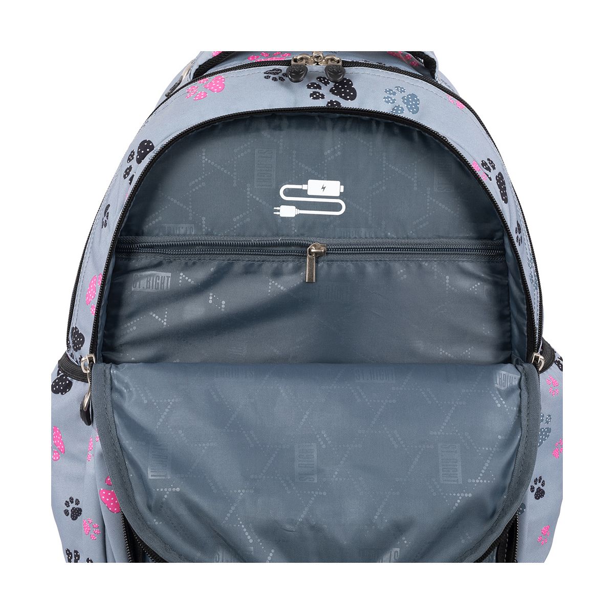 Plecak paws na kółkach TB-01 wkład St.Right (5903235655401)