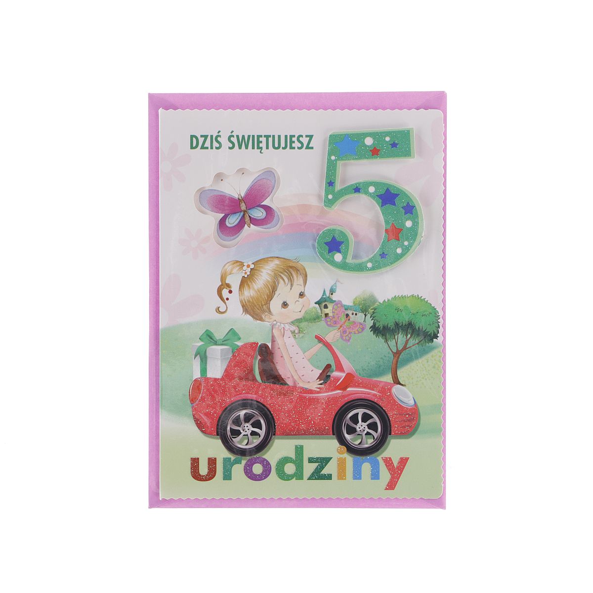 Kartka składana Top Graphic urodziny 1-5 lat B6 (5907786924894)