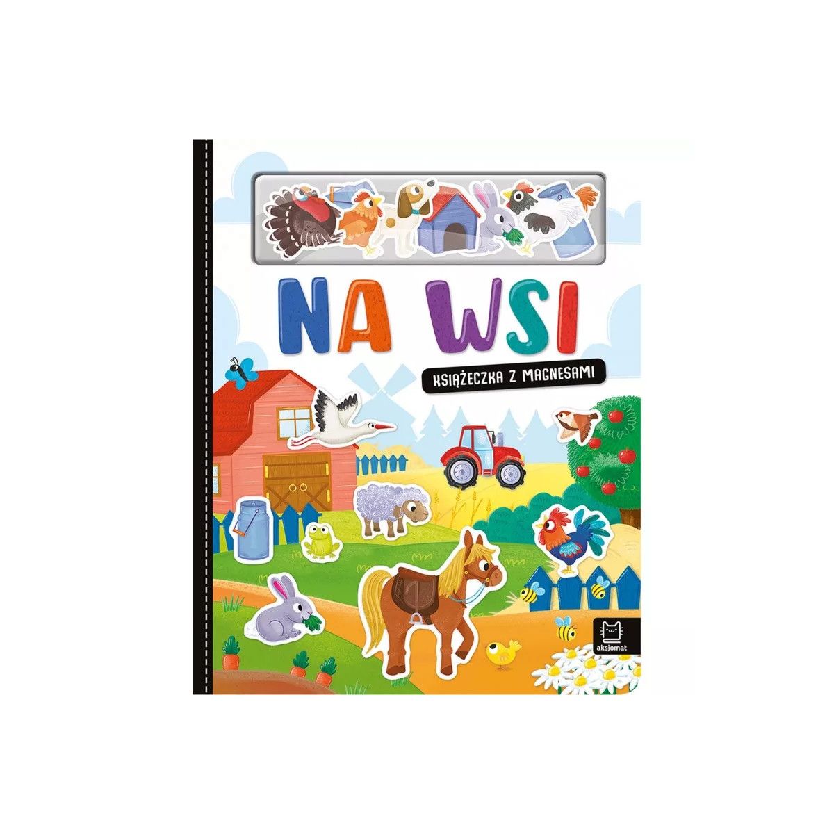 Książka dla dzieci Na wsi. Książeczka z magnesami