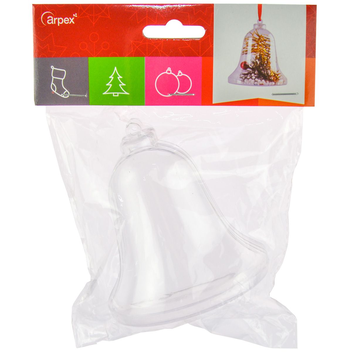 Bombki Arpex otwierana dzwonek 8,5cm plastik (BN4160)