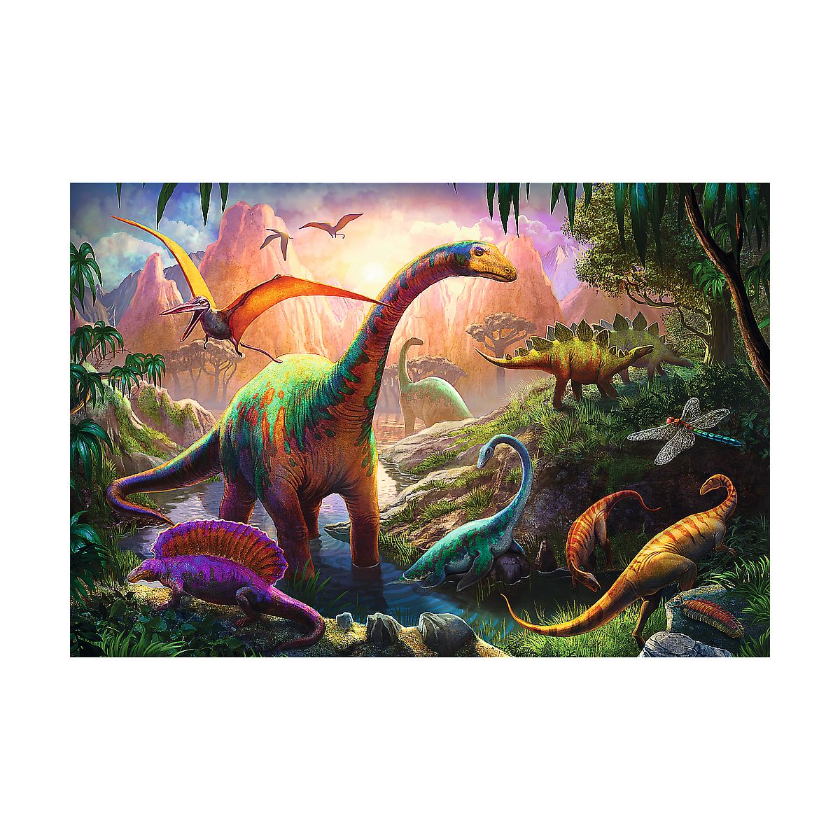 Puzzle Trefl Świat dinozaurów 100 el. (16277)