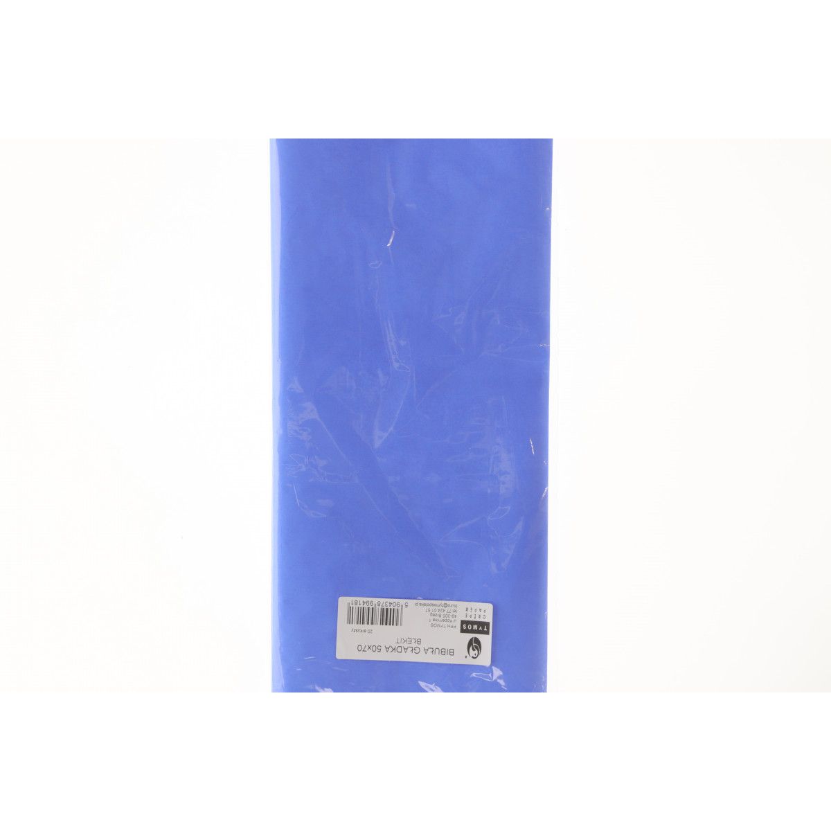 Bibuła gładka błękitna gładka niebieska 700mm x 500mm (18)