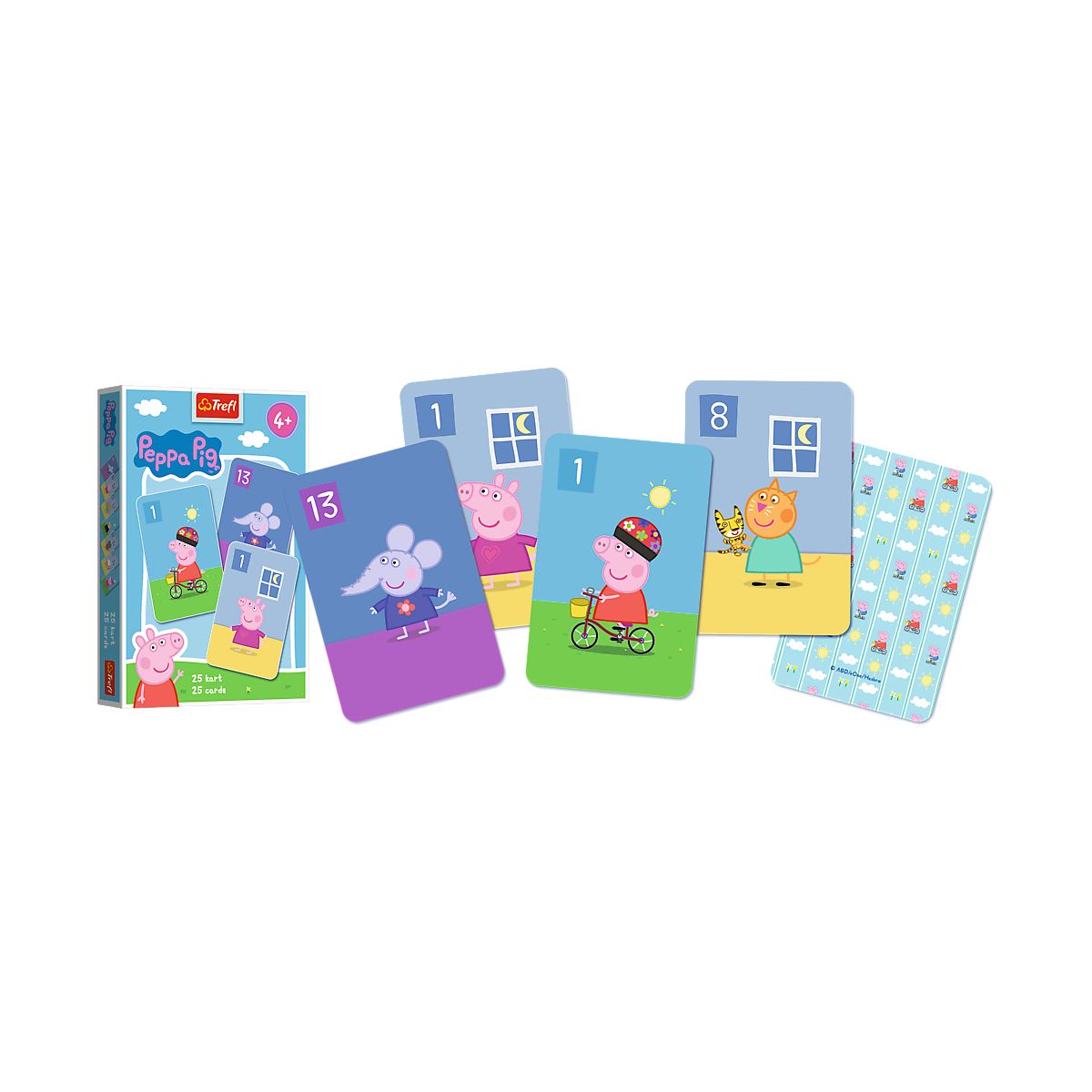 Karty świnka Peppa Piotruś Trefl (08506) 25 sztuk
