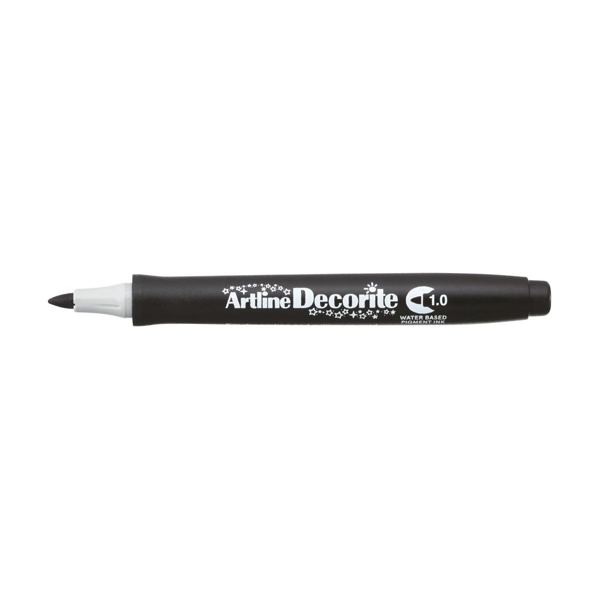 Marker permanentny Artline decorite, czarny 1,0mm pędzelek końcówka (AR-033 3 2)