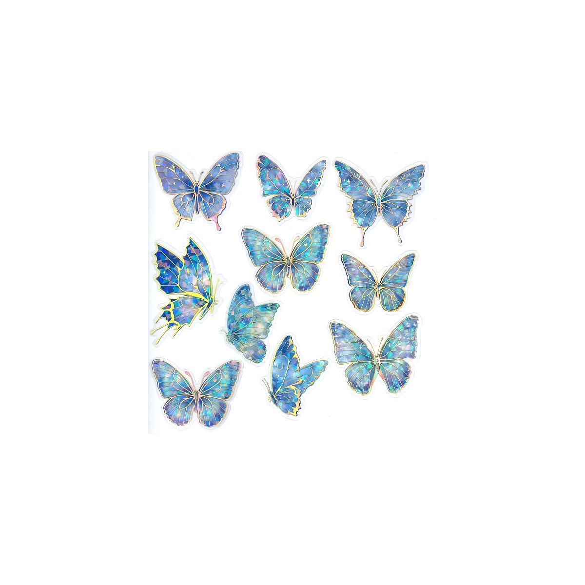 Naklejka (nalepka) Craft-Fun Series Motyle niebieskie Naklejki foliowe Titanum (25CR001)