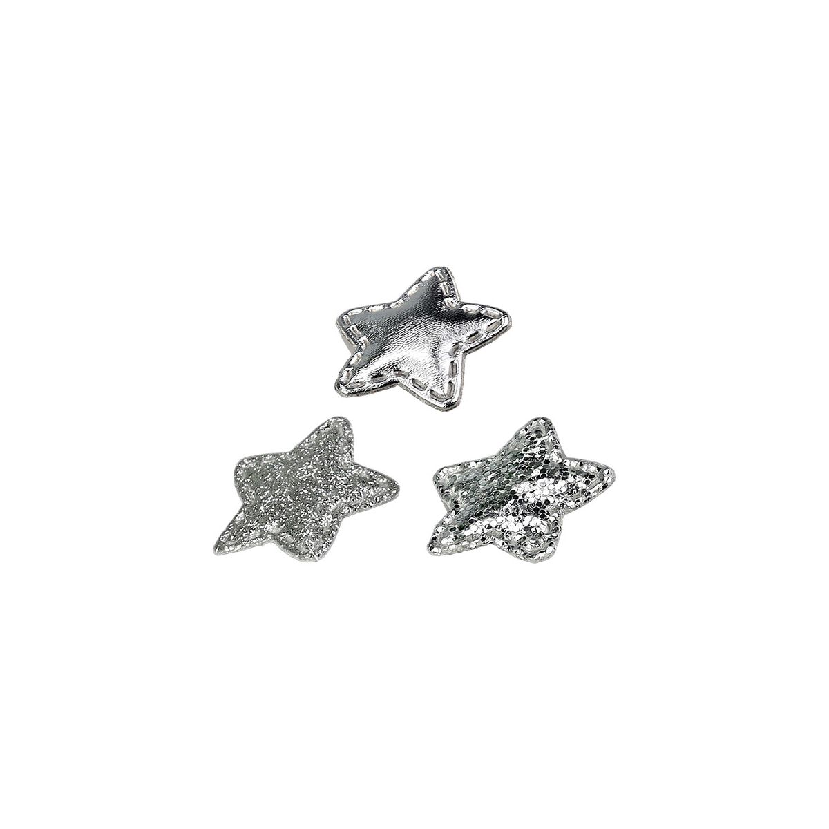 Ozdoba materiałowa Craft-Fun Series samoprzylepna srebrne gwiazdki Titanum (BJ25042713)