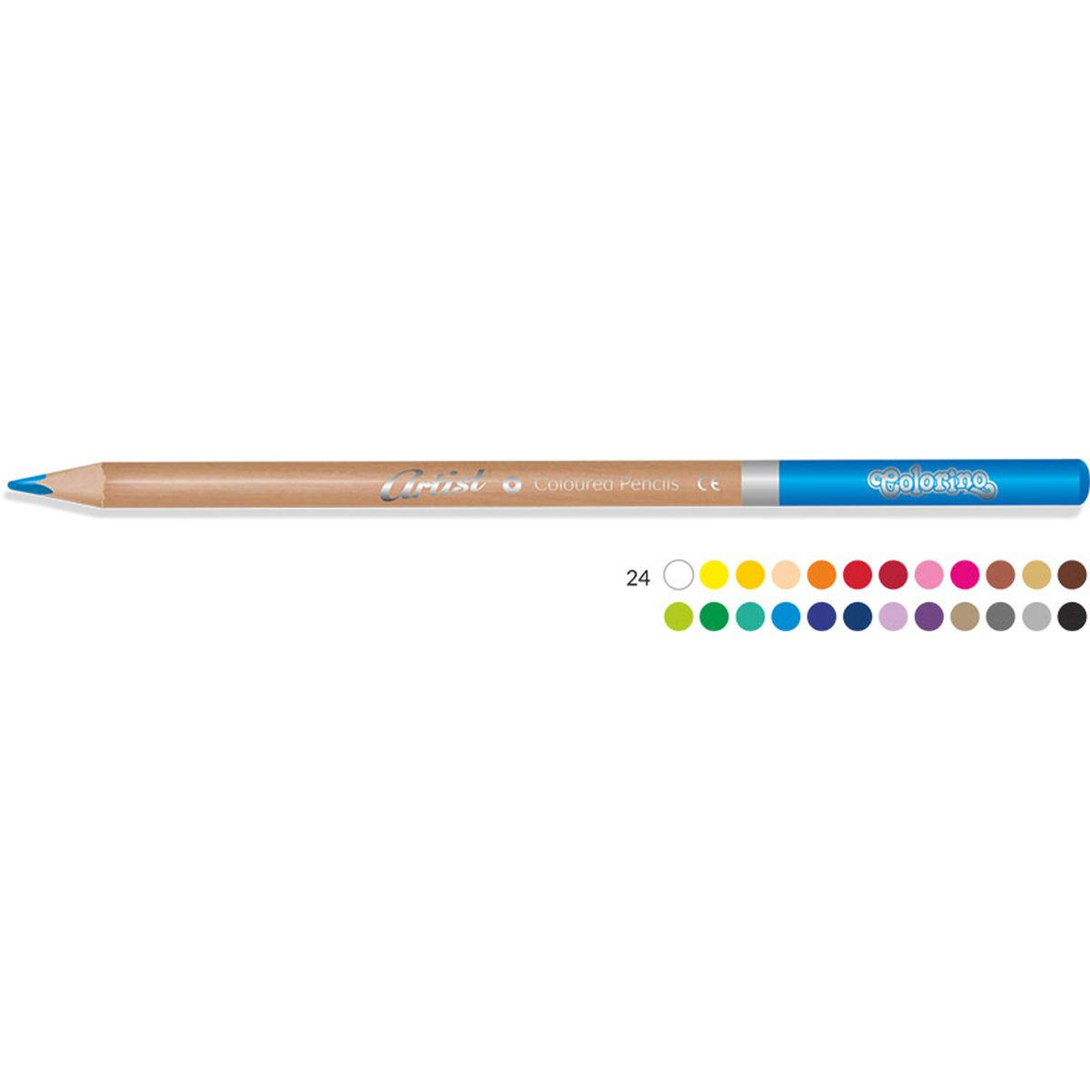 Kredki ołówkowe metalowe pudełko 24 kol. Colorino Kids (83263PTR)