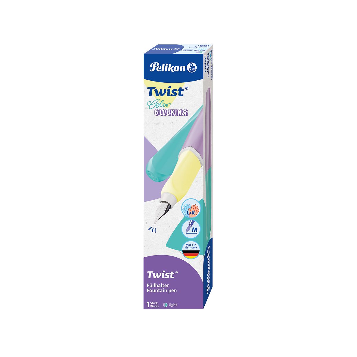 Pióro wieczne Twist Color Blocking pastelowe Pelikan (300010111)