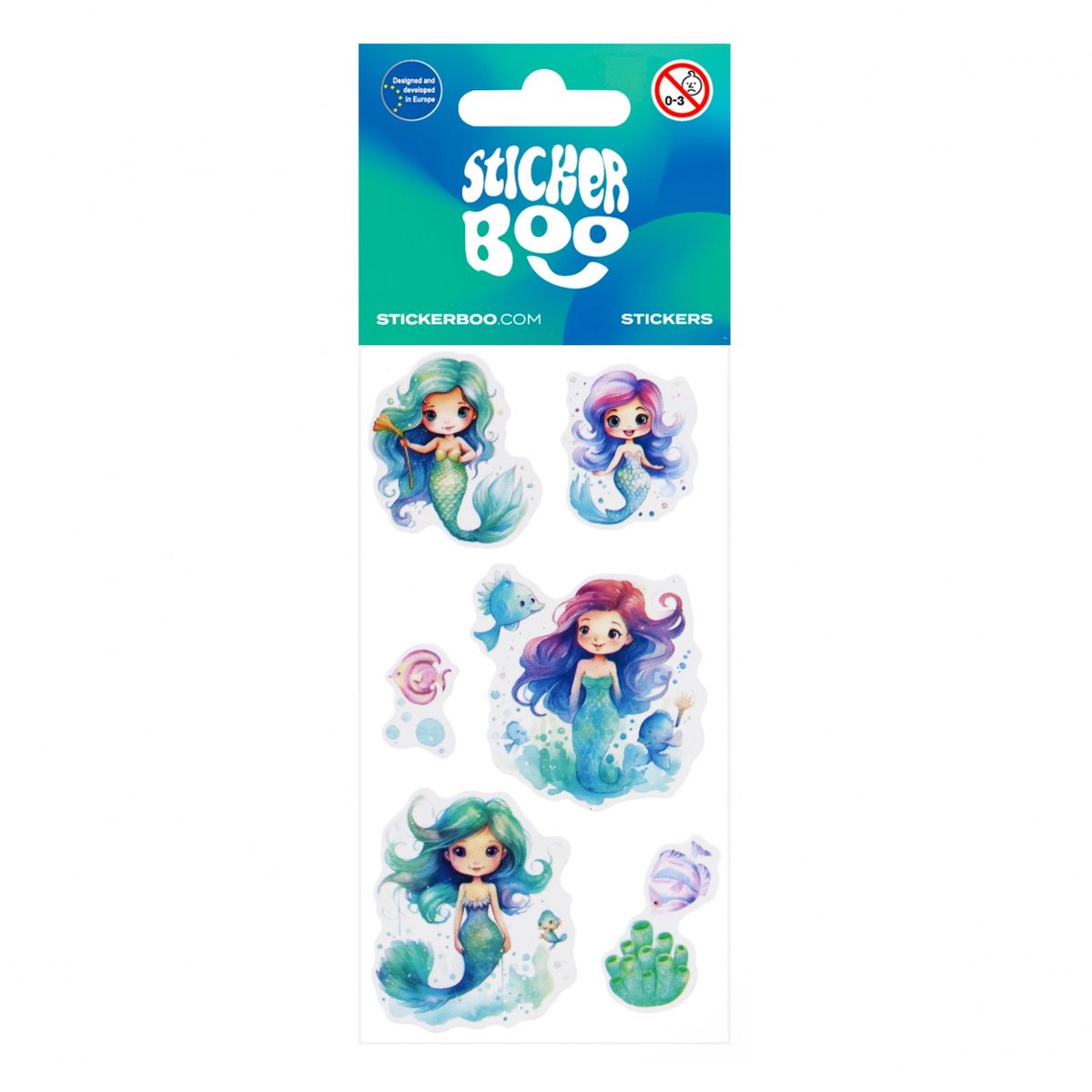 Naklejka (nalepka) Syrenki Stickerboo (550330)
