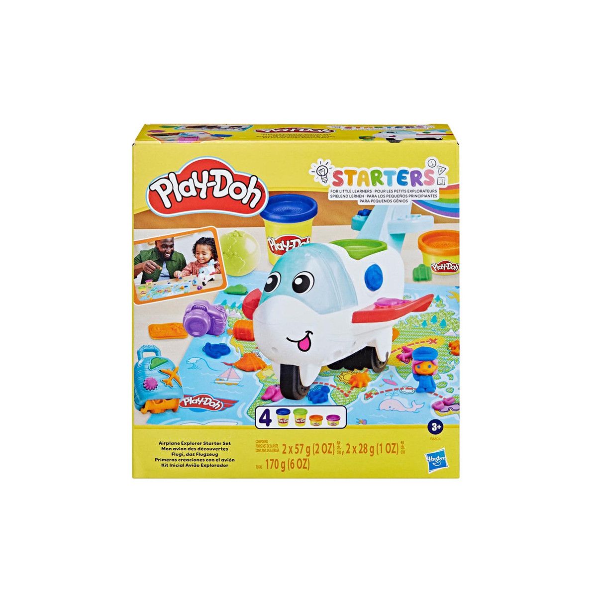 Masa plastyczna dla dzieci Hasbro Play Doh Samolot odkrywcy mix (F8804)