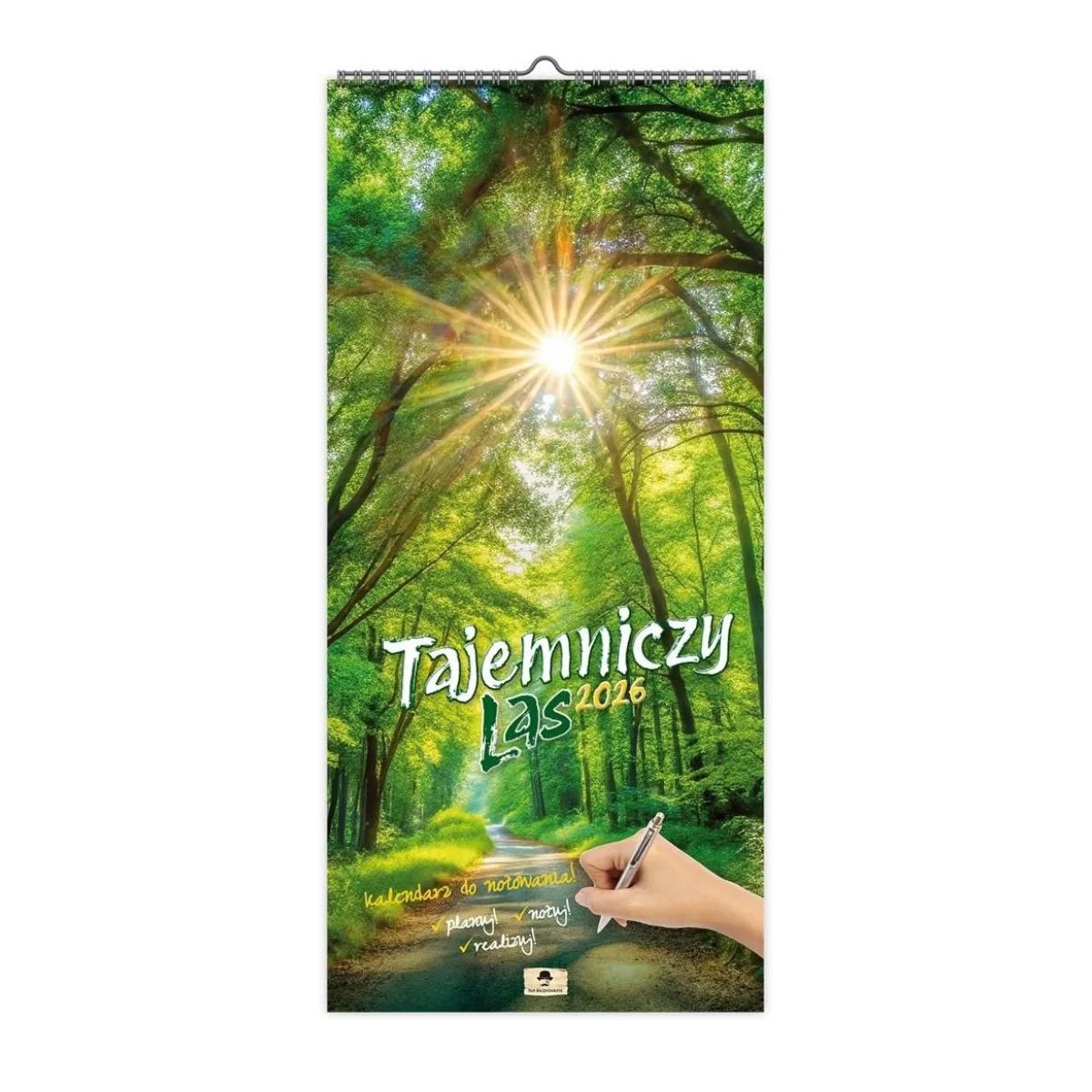 Kalendarz ścienny PASKOWY SZEROKI TAJEMNICZY LAS 220mm x 470mm Pan Kalendarzyk (KPS V.5)