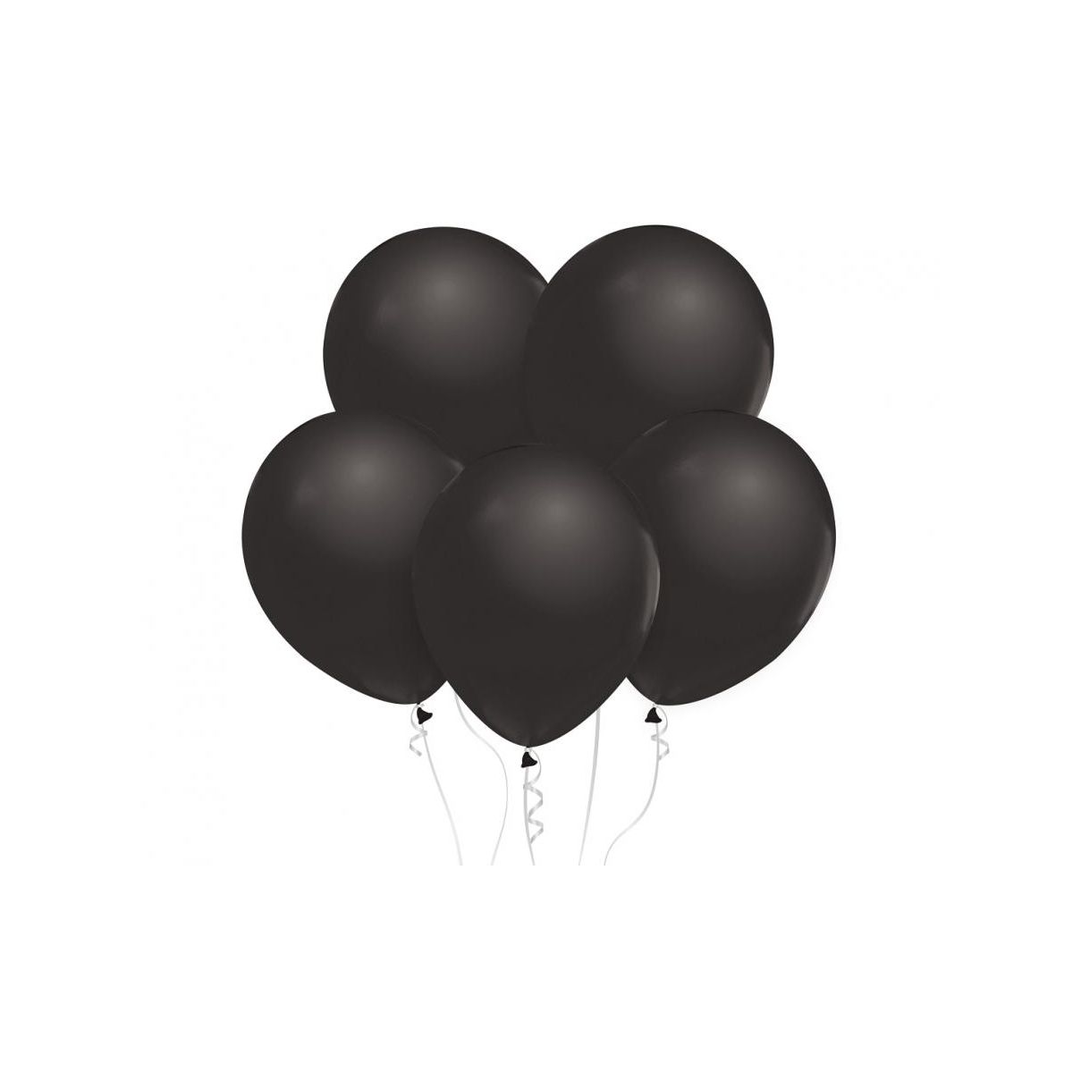 Balon gumowy Beauty&Charm metaliki 10szt. czarny 12cal Godan (CB-1MCZ)