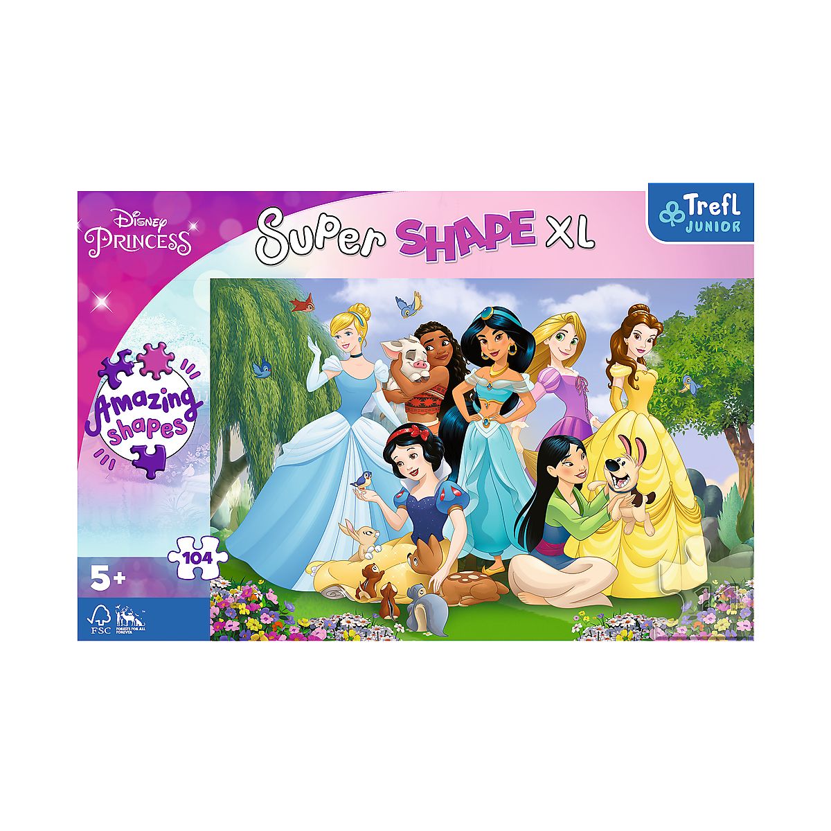 Puzzle Trefl Disney Princess XL Księżniczki w ogrodzie 104 el. (50019)