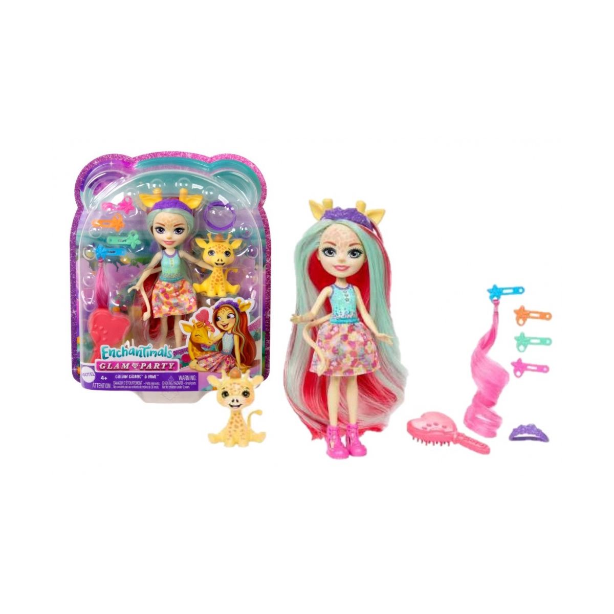 Lalka Mattel Enchantimals Żyrafa Lalka Deluxe [mm:] 150 (HNV29)