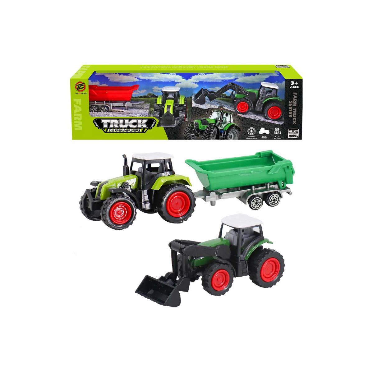 Traktor zestaw, metalowy Trifox (A-1746)