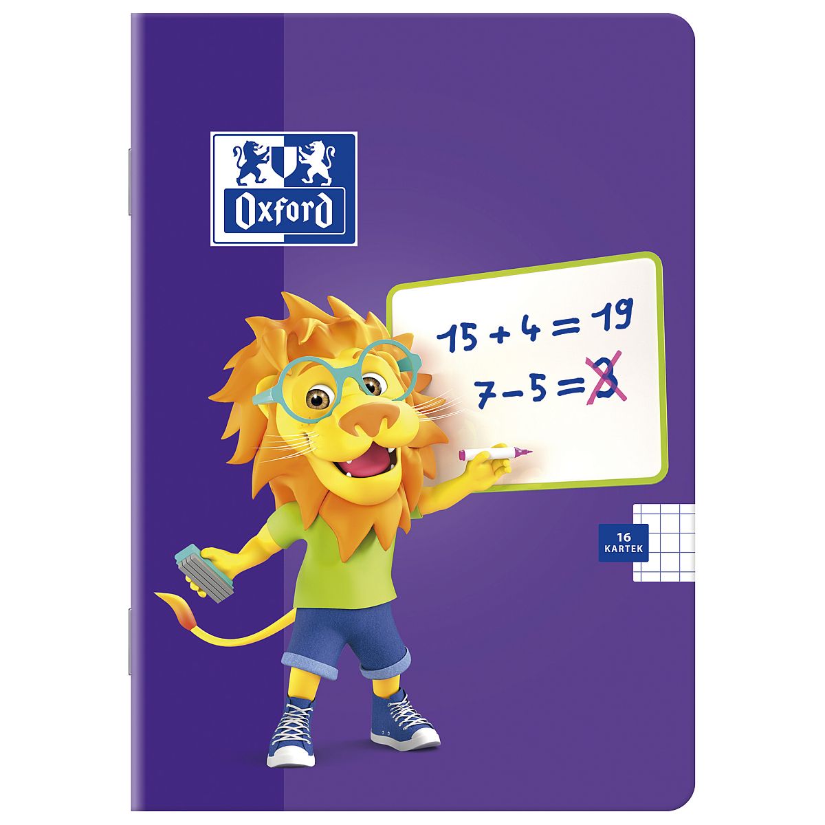 Zeszyt Oxford Lion A5 32k. 90g linia podwójna (400106955)