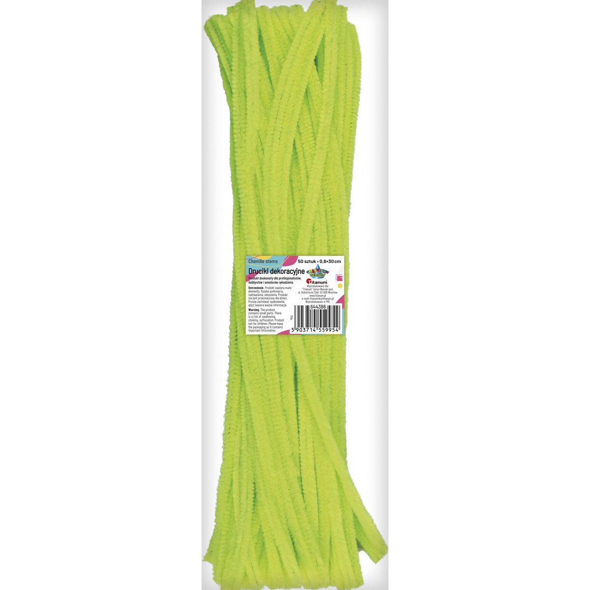 Drucik Craft-Fun Series kreatywny kolor: cytrynowa 300mm 50 szt Titanum (T14)