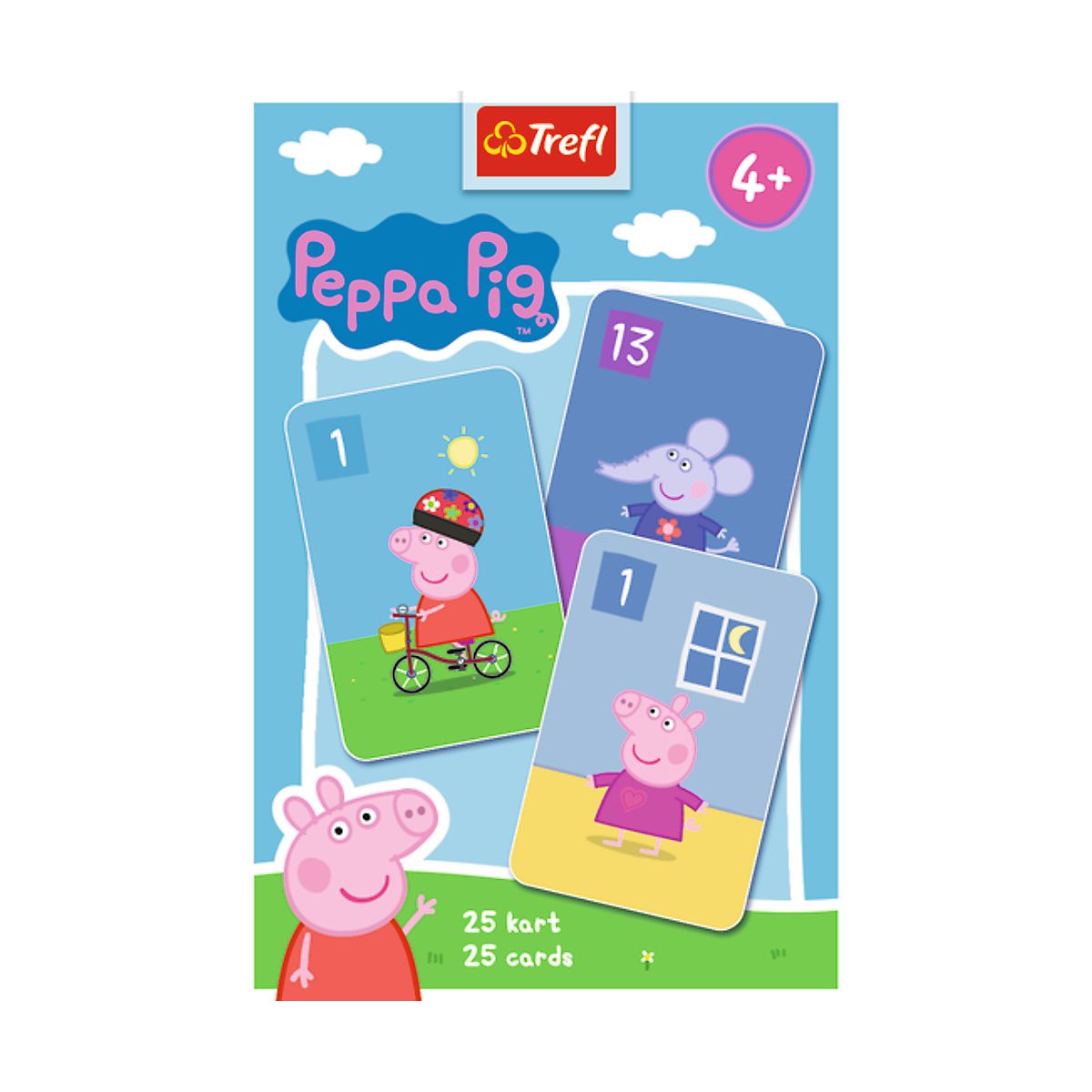 Karty świnka Peppa Piotruś Trefl (08506) 25 sztuk