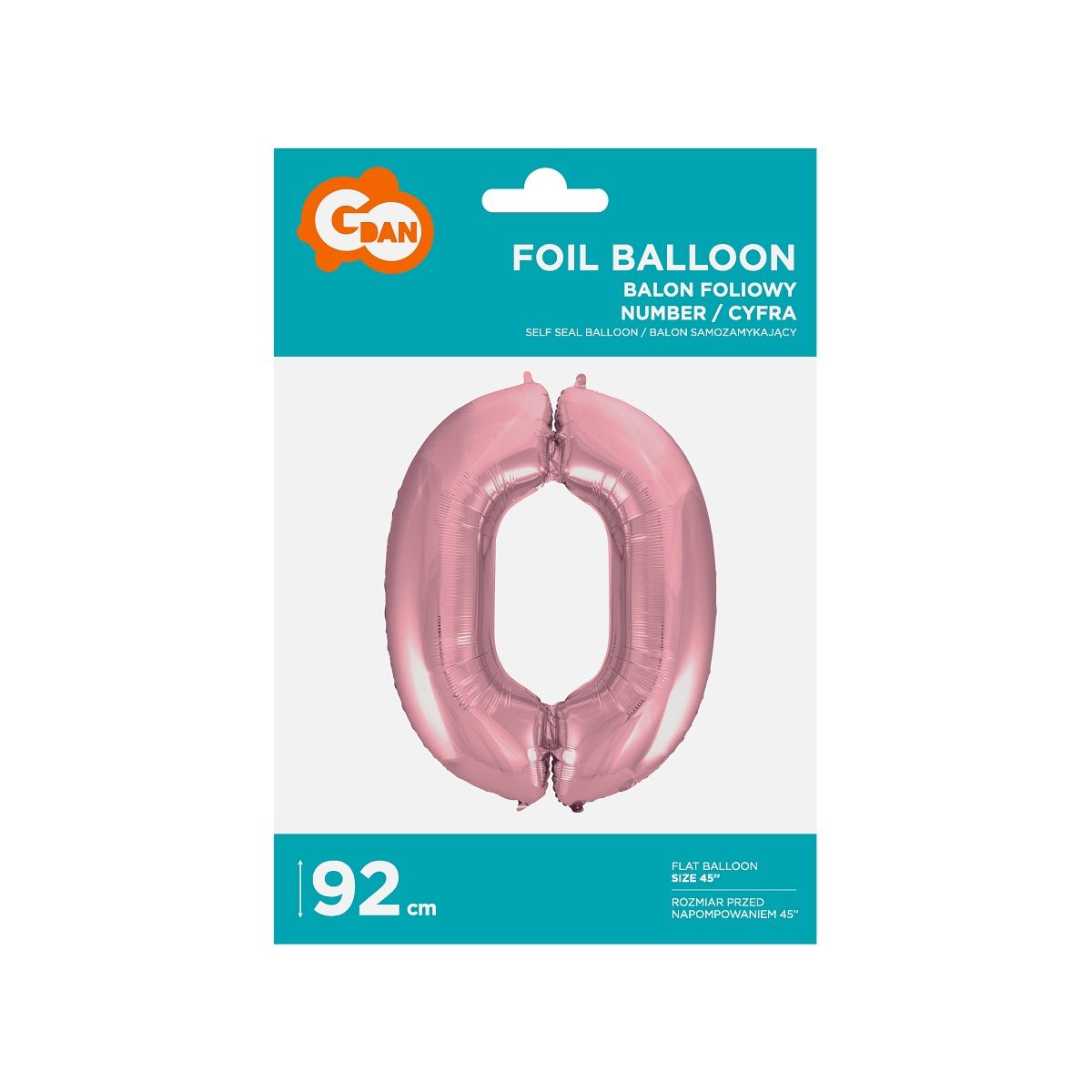 Balon foliowy Godan cyfra 0 45cal (bc-HRO0)