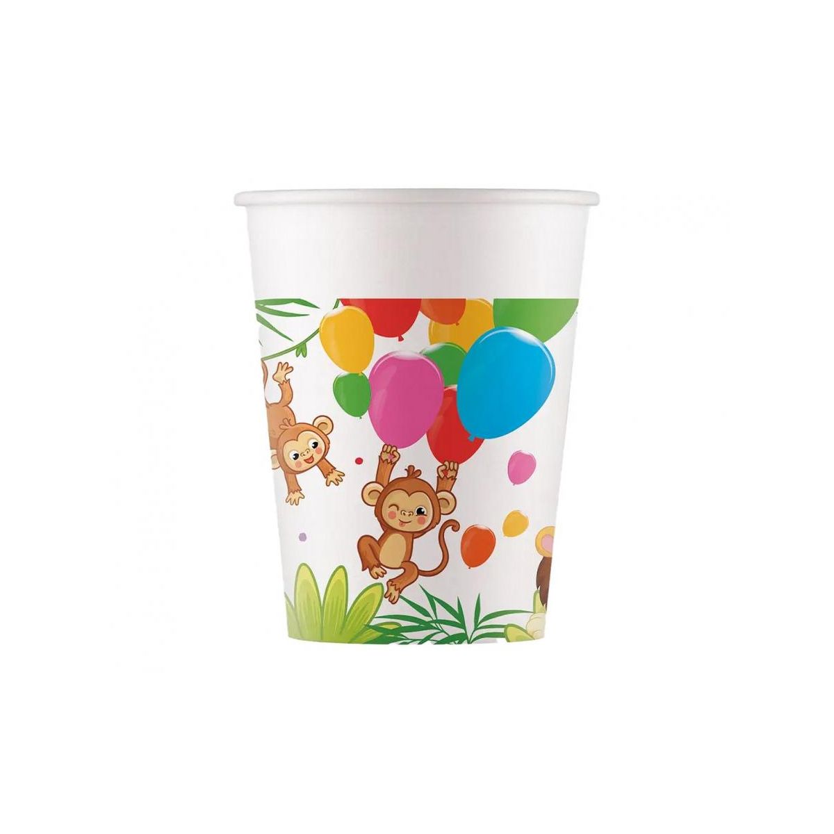 Kubek jednorazowy JUNGLE BALLOONS papier 200ml Godan (93781)