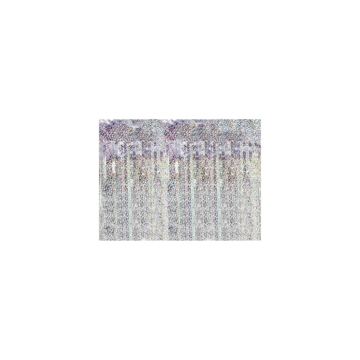 Dekoracja Kurtyna Party, holograficzny, 90 x 250cm Partydeco (CRT-016H)