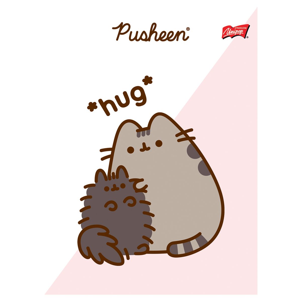 Zeszyt Unipap Pusheen A5 32k. 70g linia podwójna kolorowa