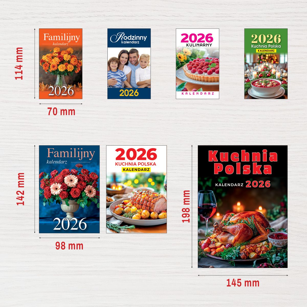 Kalendarz ścienny (401000) k:2915-377 ZDZIERAK KUCHNIA POLSKA B7 Press