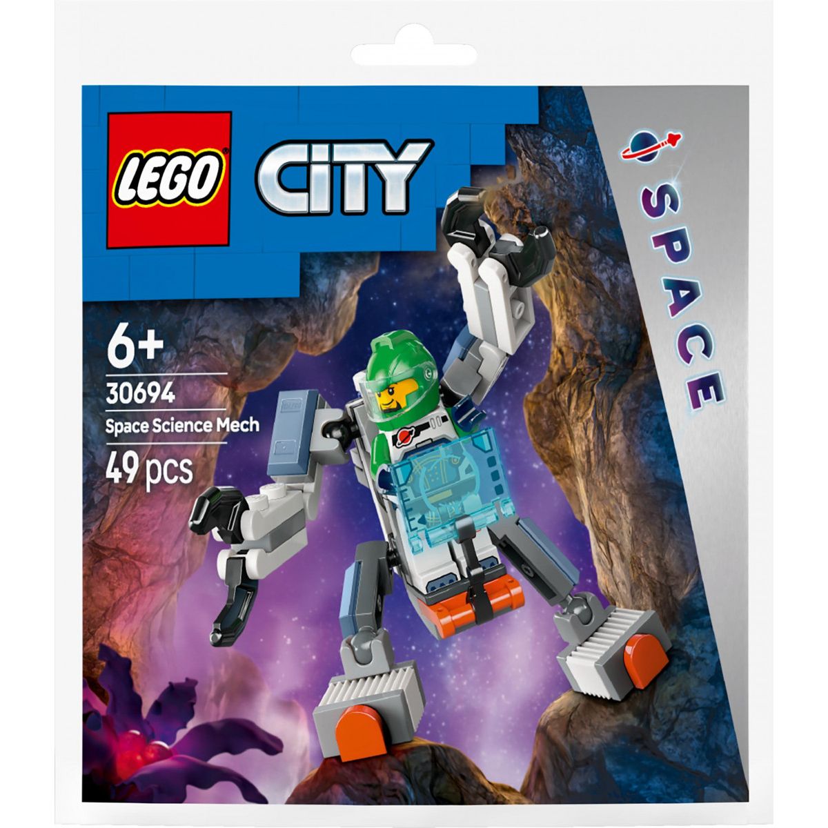Klocki konstrukcyjne City Kosmiczny mech naukowy Lego (30694)