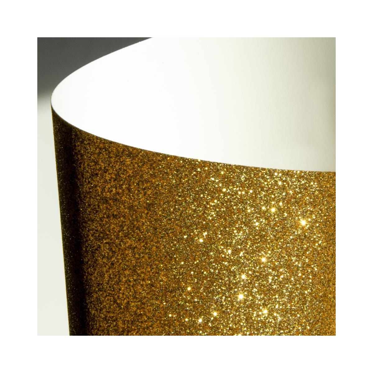 Papier ozdobny (wizytówkowy) brokatowy zielony Galeria Papieru (208118)