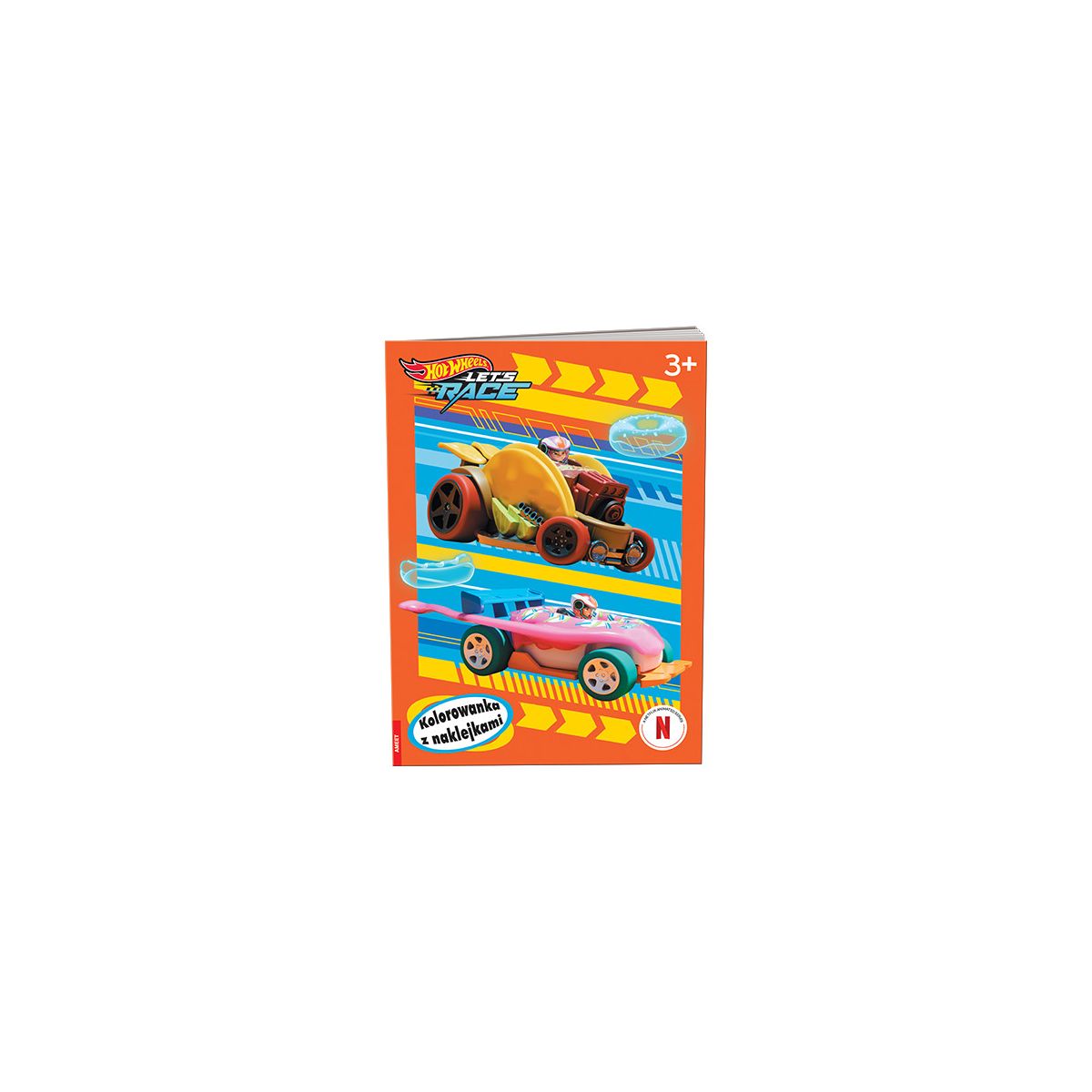 Książka dla dzieci Ameet Hot Wheels™ Kolorowanka z Naklejkami (NA-1601)