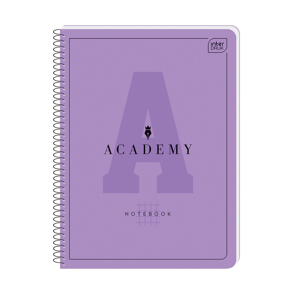 Kołozeszyt (kołonotatnik) ACADEMY Hybry A4+ 80k. 90g krata Interdruk