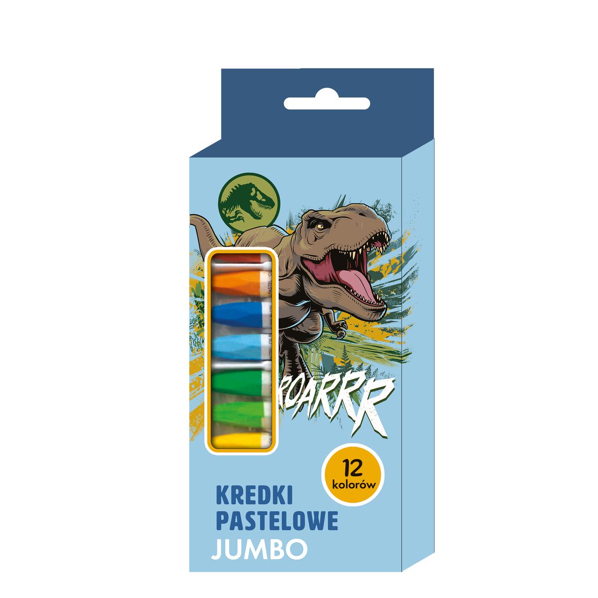 Kredki ołówkowe Beniamin Jurassic Park pastel 12 kol.