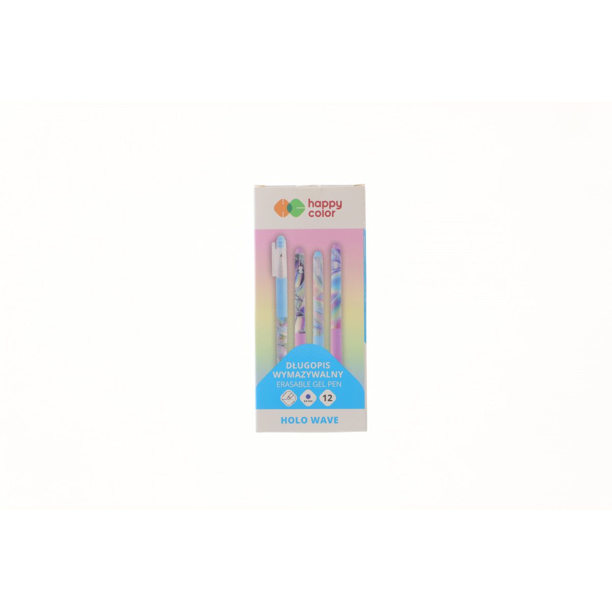 Długopis wymazywalny Holo Wave niebieski 0,5mm Happy Color (HA 4120 01HW-3)