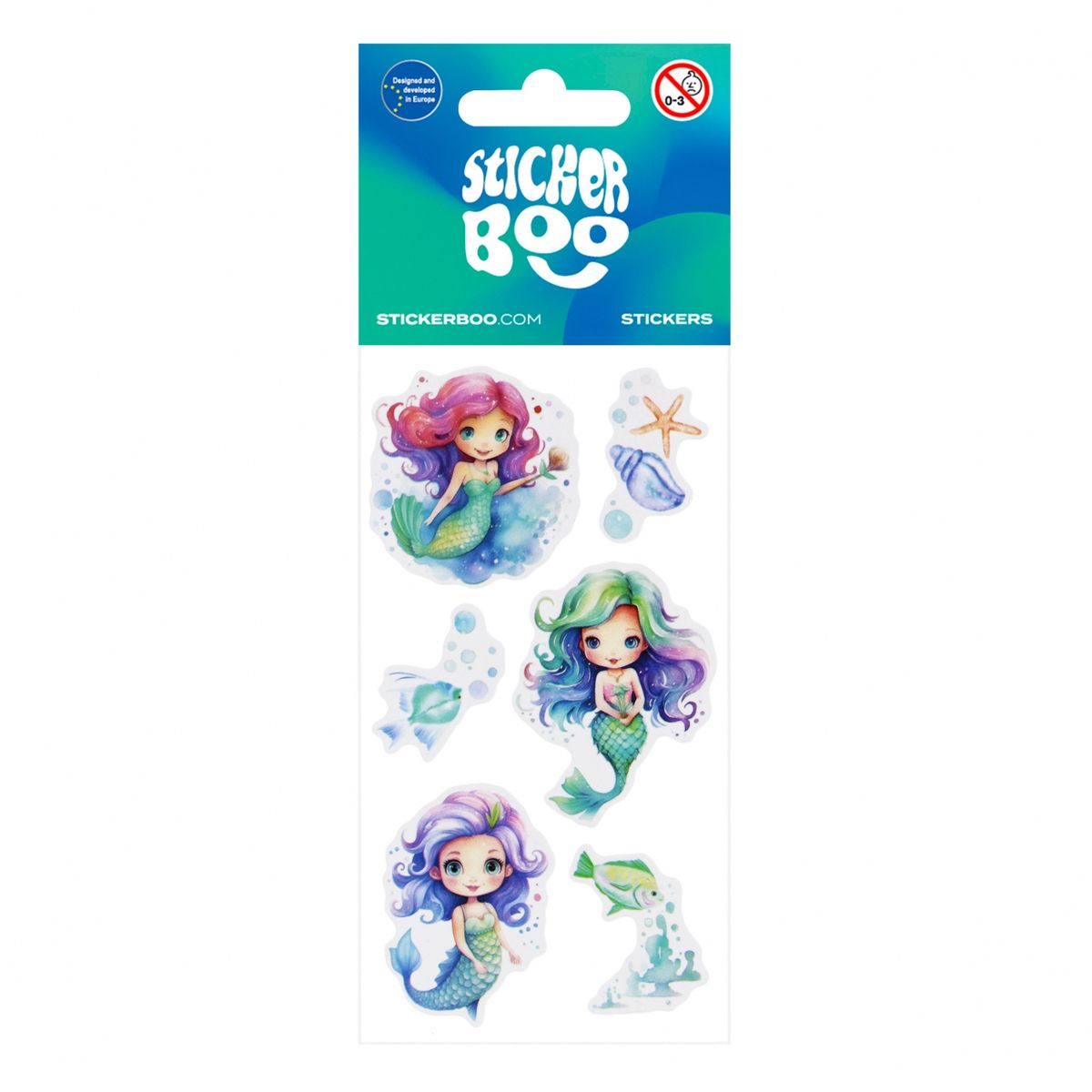 Naklejka (nalepka) Syrenki Stickerboo (550330)
