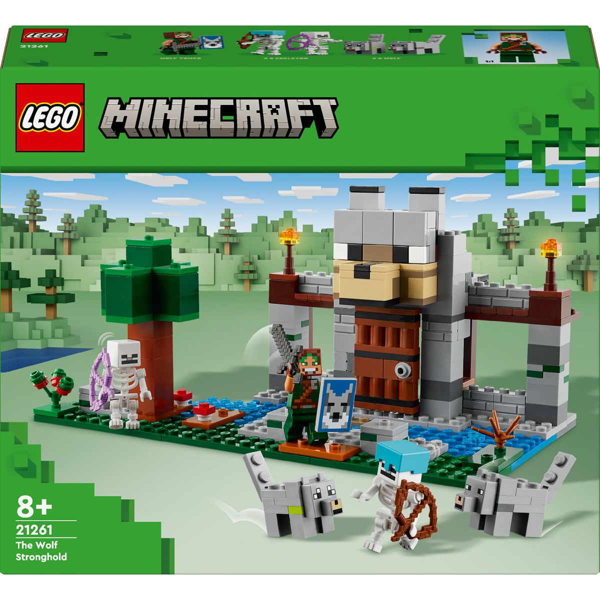 Klocki konstrukcyjne Lego Minecraft Wilcza twierdza (21261)