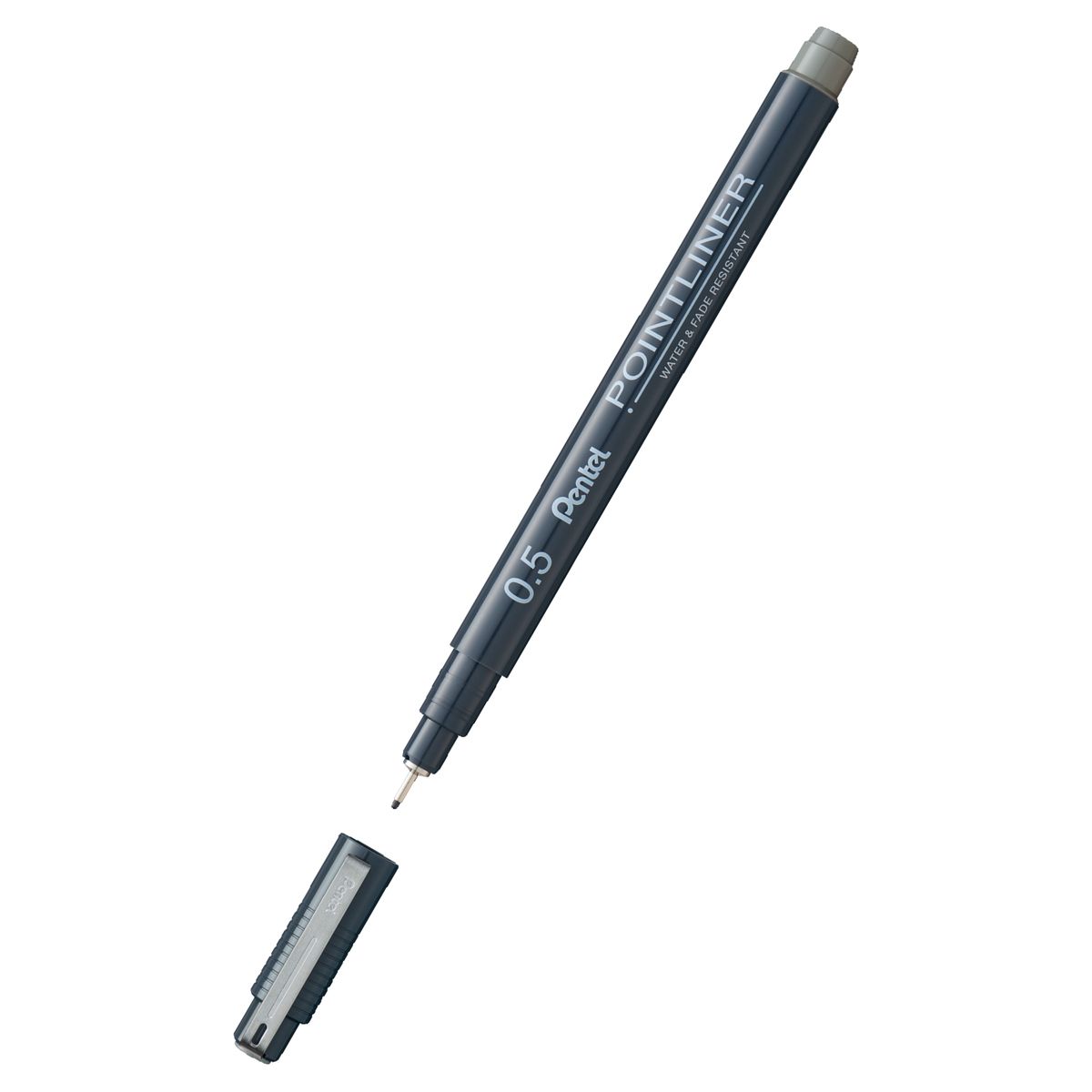 Cienkopis Pentel POINTLINER SZARY, szary 1kol. (S209-05n)