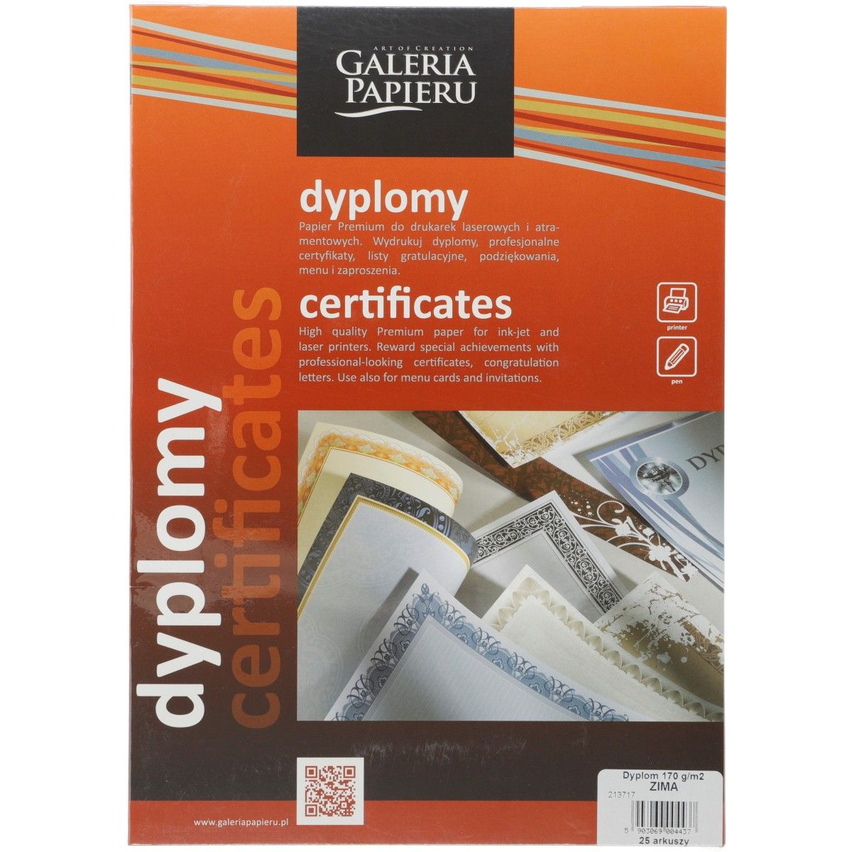 Dyplom Galeria Papieru zima A4 170g (213717)