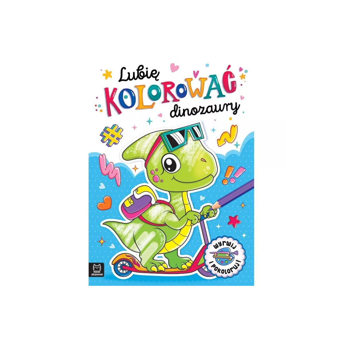 Książka dla dzieci LUBIĘ KOLOROWAĆ DINOZAURY