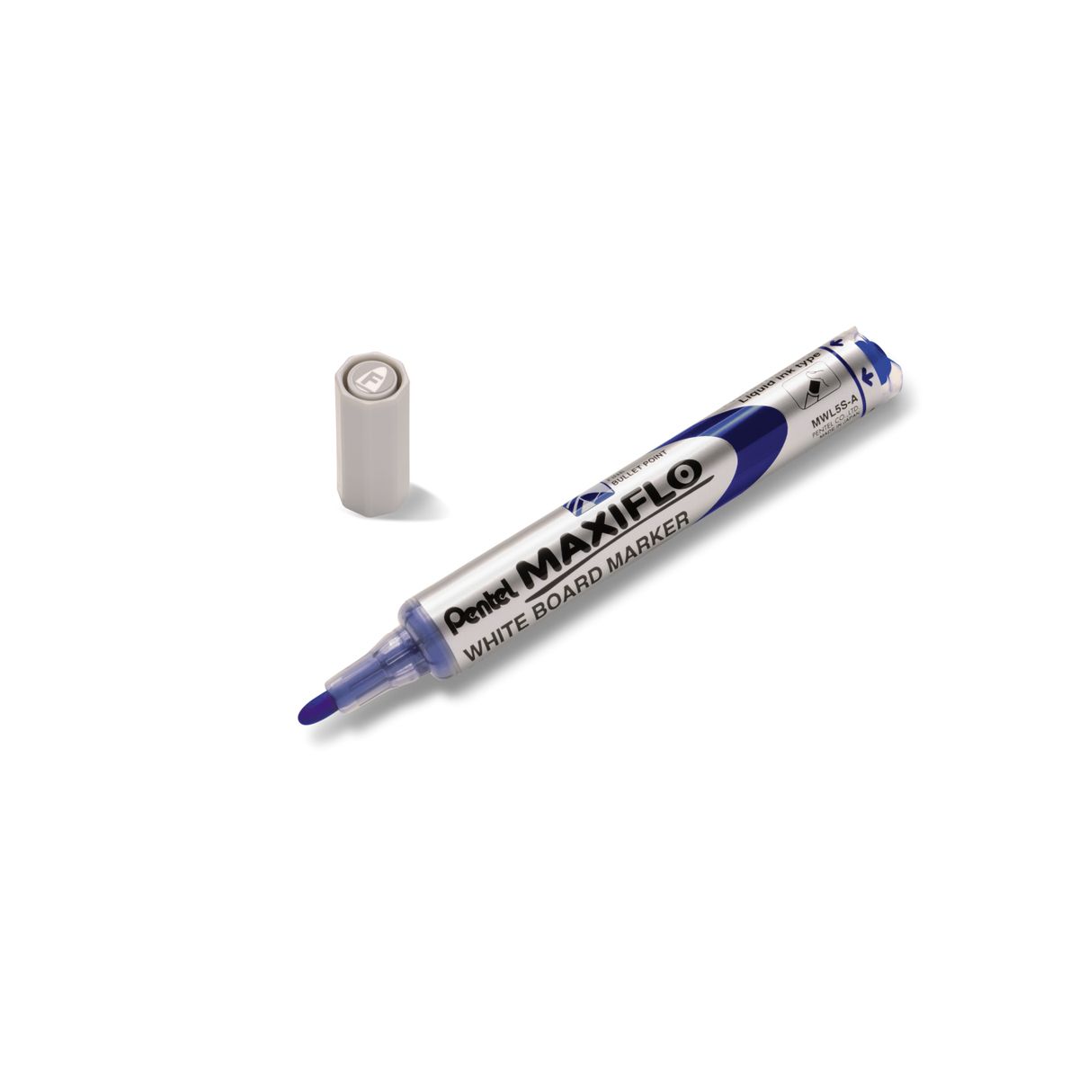 Marker suchościeralny Pentel, niebieski 1,1-2,2mm okrągła końcówka