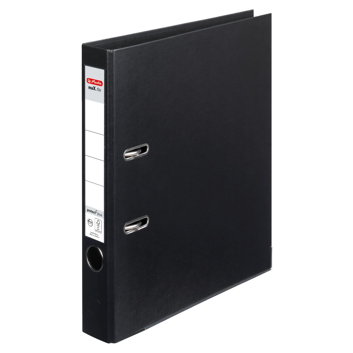 Segregator dźwigniowy Herlitz Q. file Standard A4 50mm czarny (0011167467)