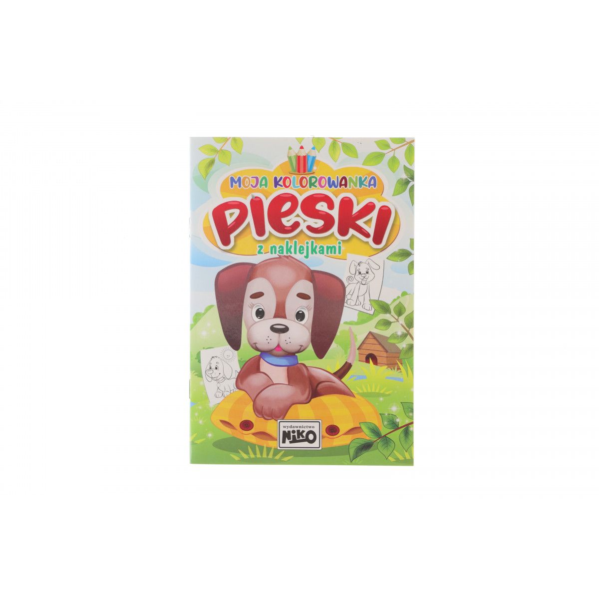 Książeczka edukacyjna Moja kolorowanka z naklejkami.  Pieski Niko