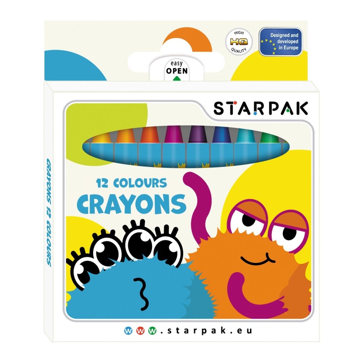 Kredki świecowe Starpak Monsters (512005)