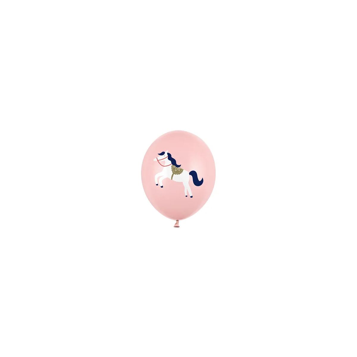 Balon gumowy Konik, Pastel Pale Pink różowy 300mm 12cal Partydeco (SB14P-316-081J-6)